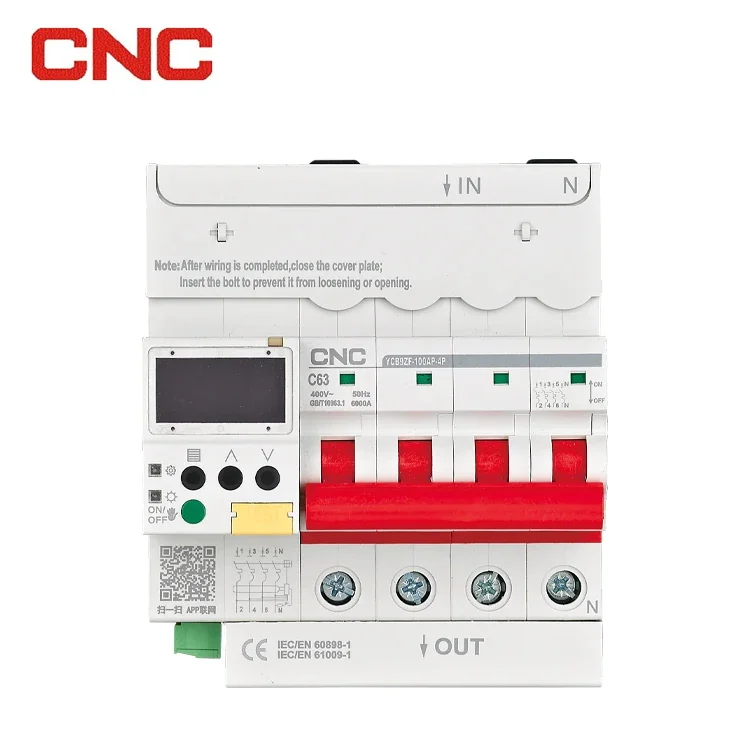 OEM/ODM 1/2/3/4 Pole Tuya Remote Control Smart Wifi Mini Circuit Breaker Din Rail Miniature Mcb