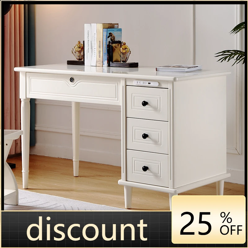 

LH writing table painted small apartment computer table smart bedroom household table