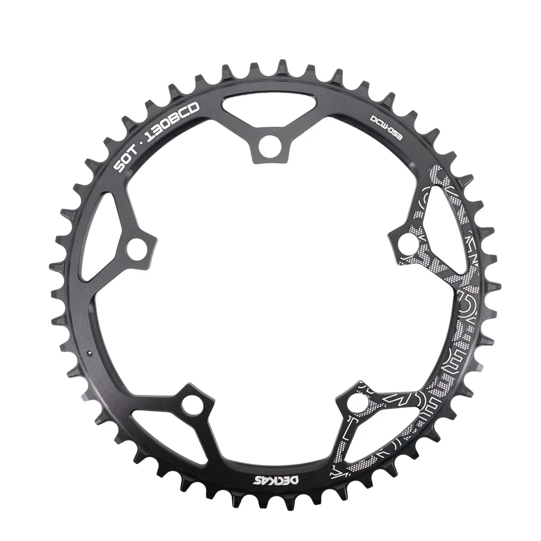 DECKAS Round 130BCD 46T/48T/50T/52T/54T/56T/58T Cycling Chainring MTB Road Bike Chainwheel Crankset Plate BCD 130mm tooth plate