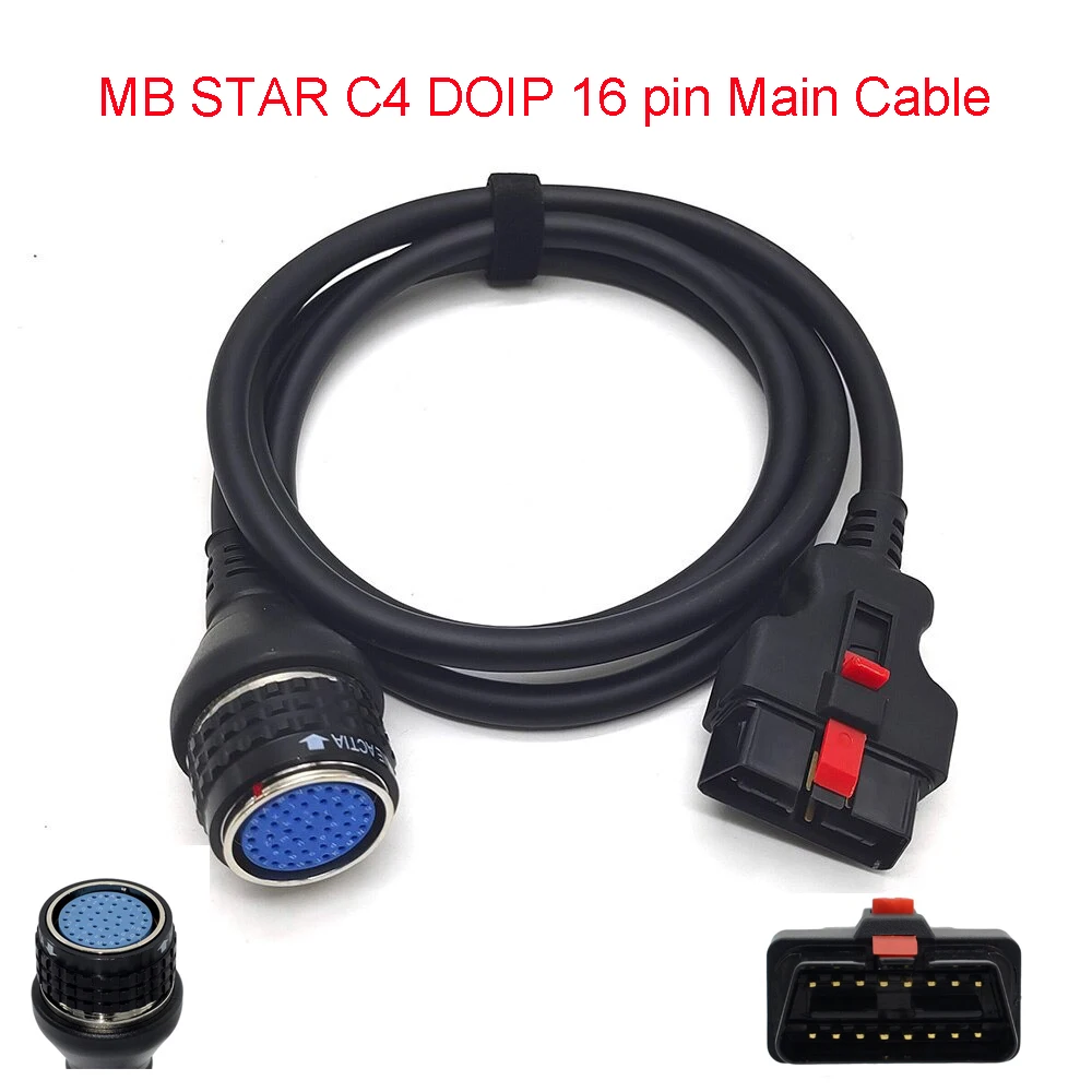 DOIP 16PIN main cable for SD Connect C4 Compact OBD2 16PIN Cable car adapter diagnostic tool For MB Star SD C4 OBD II test Cable
