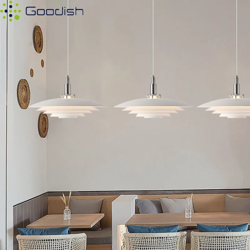 Memphis Nordic Creative Painted Aluminum UFO Disc LED Pendant Lights Art Indoor Lamps for Restaurant Home Decoration Chandelier