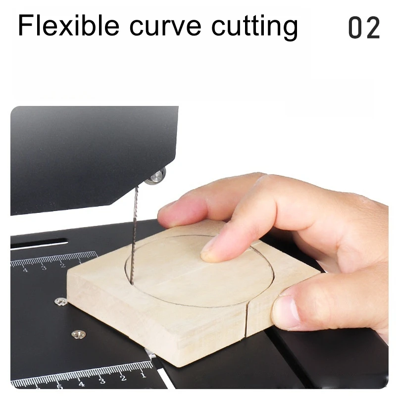 Small household vertical woodworking band saw, wire saw, cutting machine, curved saw, metal saw, bench saw