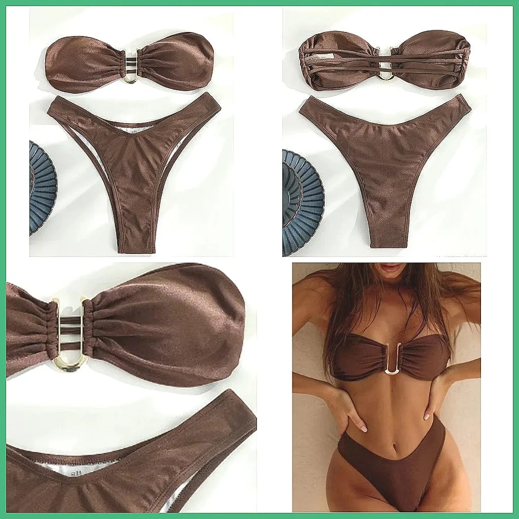

Sexy Brazilian Bikini Set 2026 Women's Swimsuit Two Piece Beachwear Push Up Bathing Suit
