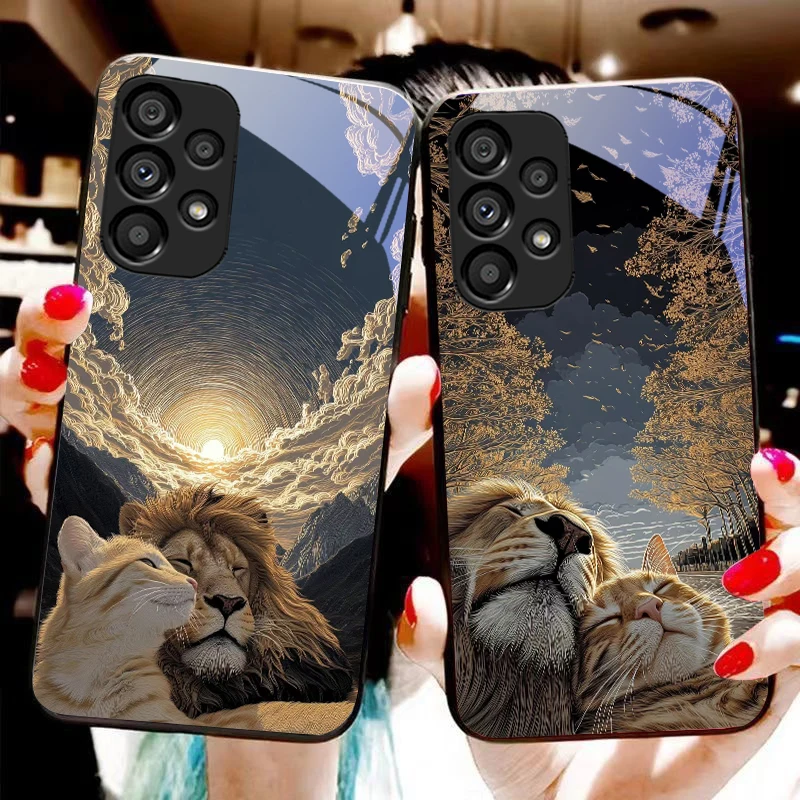 Рисунок 4 - Милый кот и серый лев для Samsung