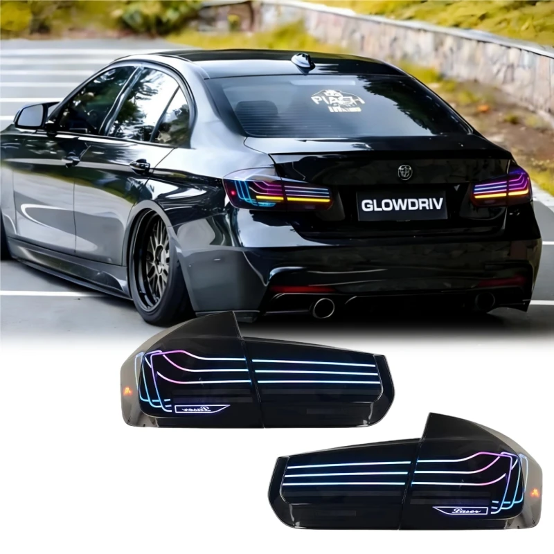

Задние фонари LED для BMW 3 серии 2013-2018 F30 F35, комплект для модернизации, анимированные, с последовательным включением.