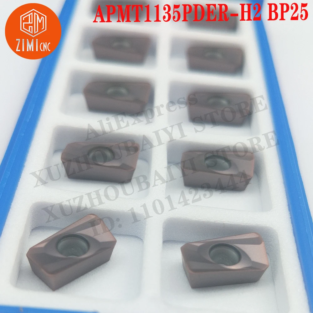 APMT1135PDER-H2 BP25 APMT carbide inserts Milling insert Tools CNC Tools Metal lathe Indexable Face mechanical Milling Tools