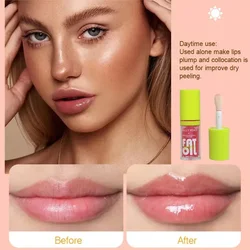 Make-ups billig kroäische Lippen glasur Lippen plump ing Fett öl Lippen öl praller Lip gloss Öl klar transparentes Lippen öl für die Lippen pflege getönt