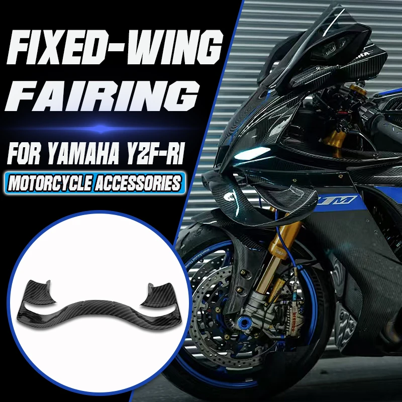 

For Yamaha YZF-R1 YZFR1 YZF R1 2020-2024 New Motorcycle Fixed Wing Spoiler Fairing Siide Wing Side Winglet Aerodynamic Aileron
