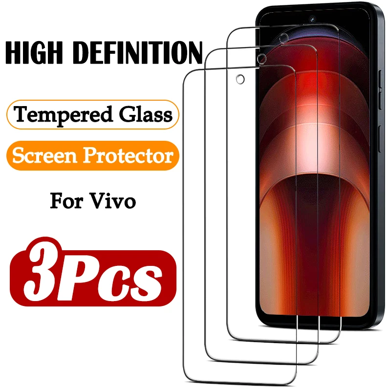 3Piece HD Tempered Glass for Vivo iQOO Neo 9 10 9S Pro Plus Protective Film for iQOO 13 12 11 11S Full Cover Screen Protector