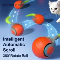 NEW Smart Interactive Speedy Tail 2.0 Cat Toy Automatic Moving Balls for Cats And Dogs Touch Motion Rolling Toy Ball for Pet