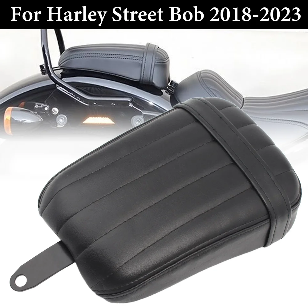 

Motorcycle Rear Passenger Pillion Seat Cafe Racer Bobber Saddle For Harley Softail Street Bob 2018-2022 FXBB Model