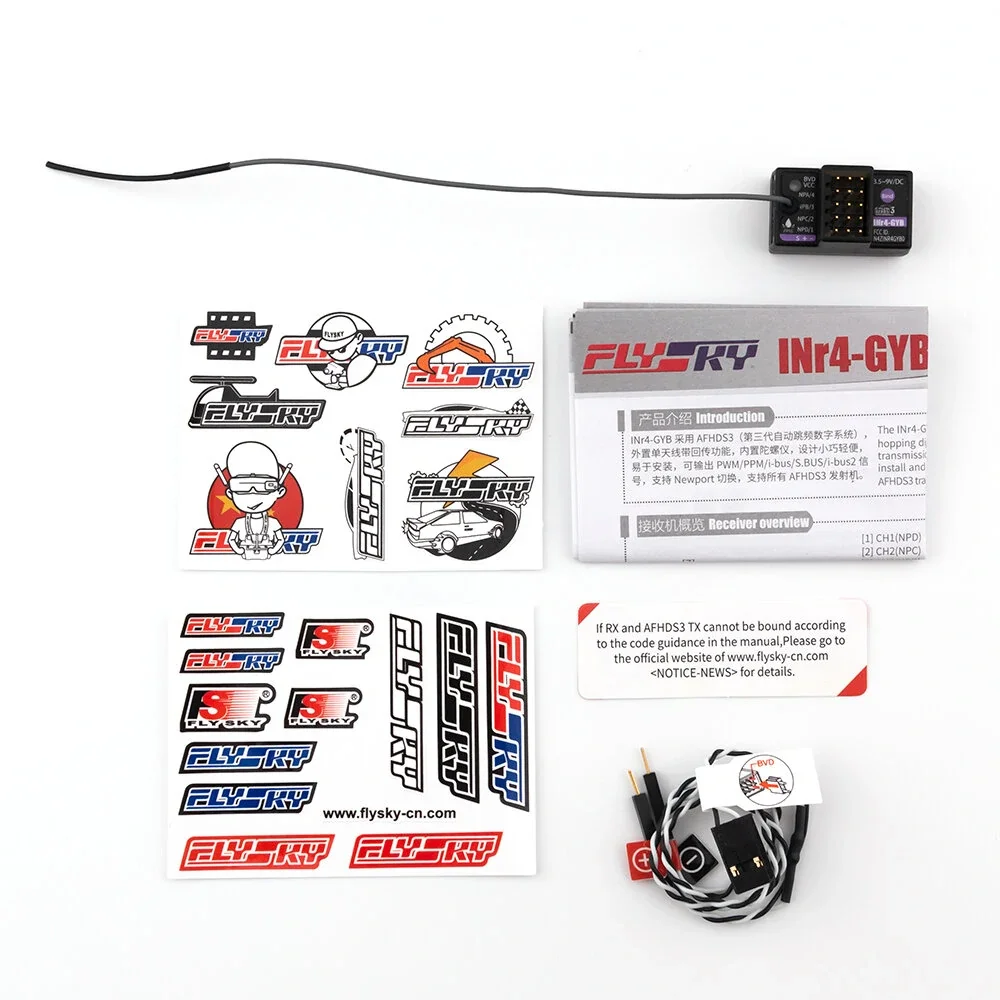 

Flysky INr4-GYB AFHDS 3 Receiver, Multi-Protocol Output PWM/PPM/i-BUS2/S.BUS for RC Models