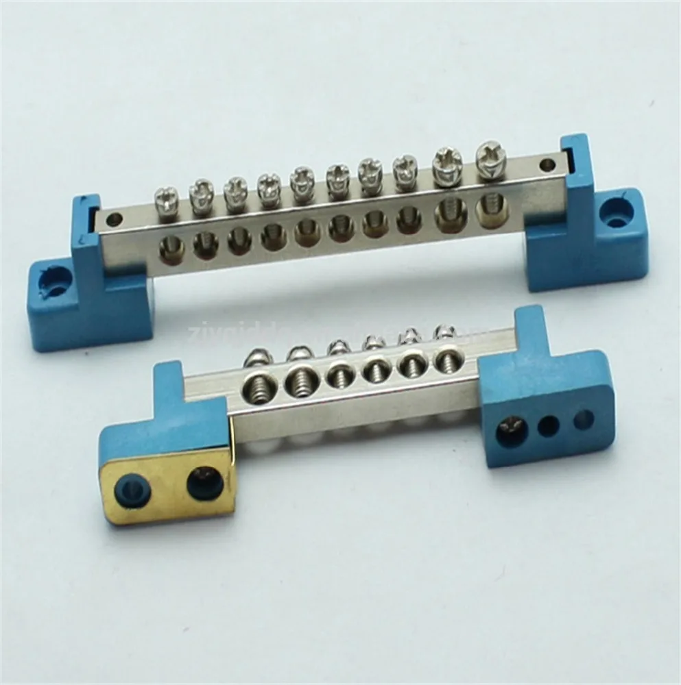 

1Pcs JDA2-0609 Distribution box rail type connection copper bar copper terminal strip wiring block flame retardant plastic