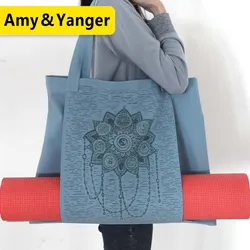 Strap azier fähige Yoga matten tasche aus Baumwolle aus Segeltuch