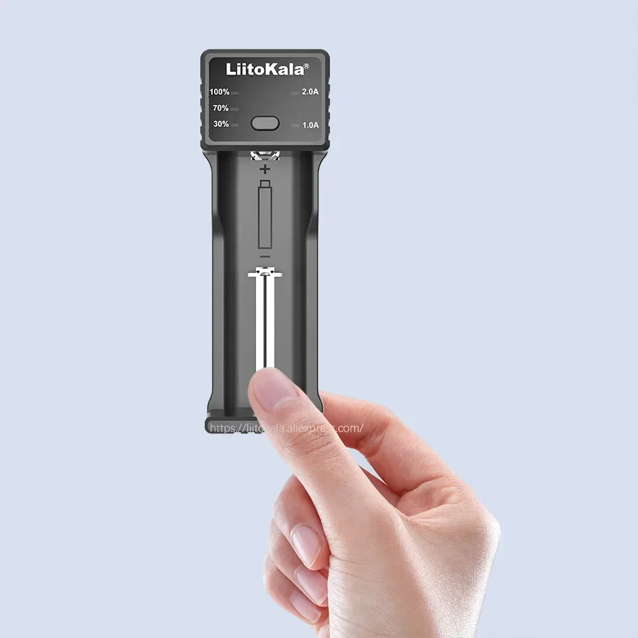 LiitoKala-شاحن بطارية قابل للشحن ، شحن سريع ، Lii-100C ، 3.7 فولت ، 18650 ، 21700 ، 18350 ، 26650 فولت ، AA ، AAA ، ni-mh ، 5 فولت ، 2A ، مخرج USB