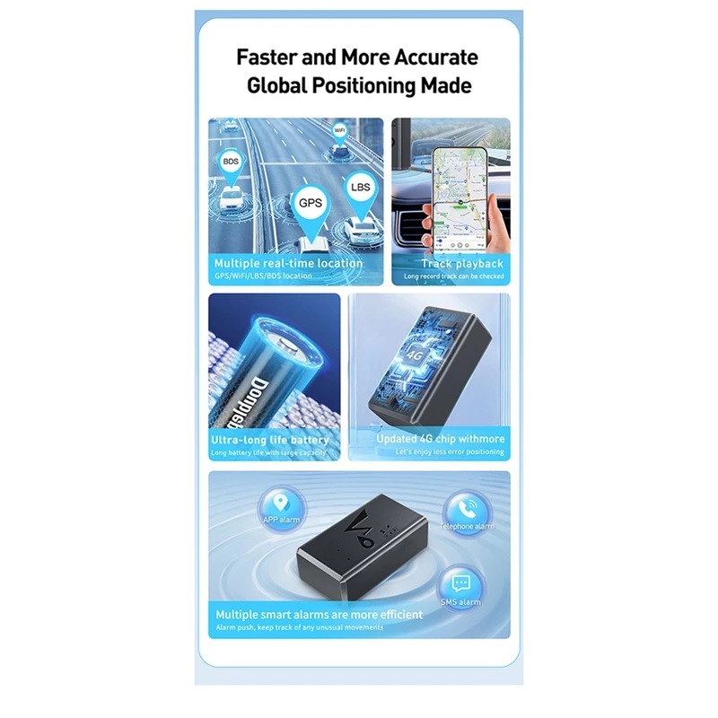 محدد موقع GPS 4G محدد موقع تلقائي لكبار السن/الأطفال نظام تحديد المواقع العالمي (GPS) جهاز تعقب السيارة لمكافحة الفقدان
