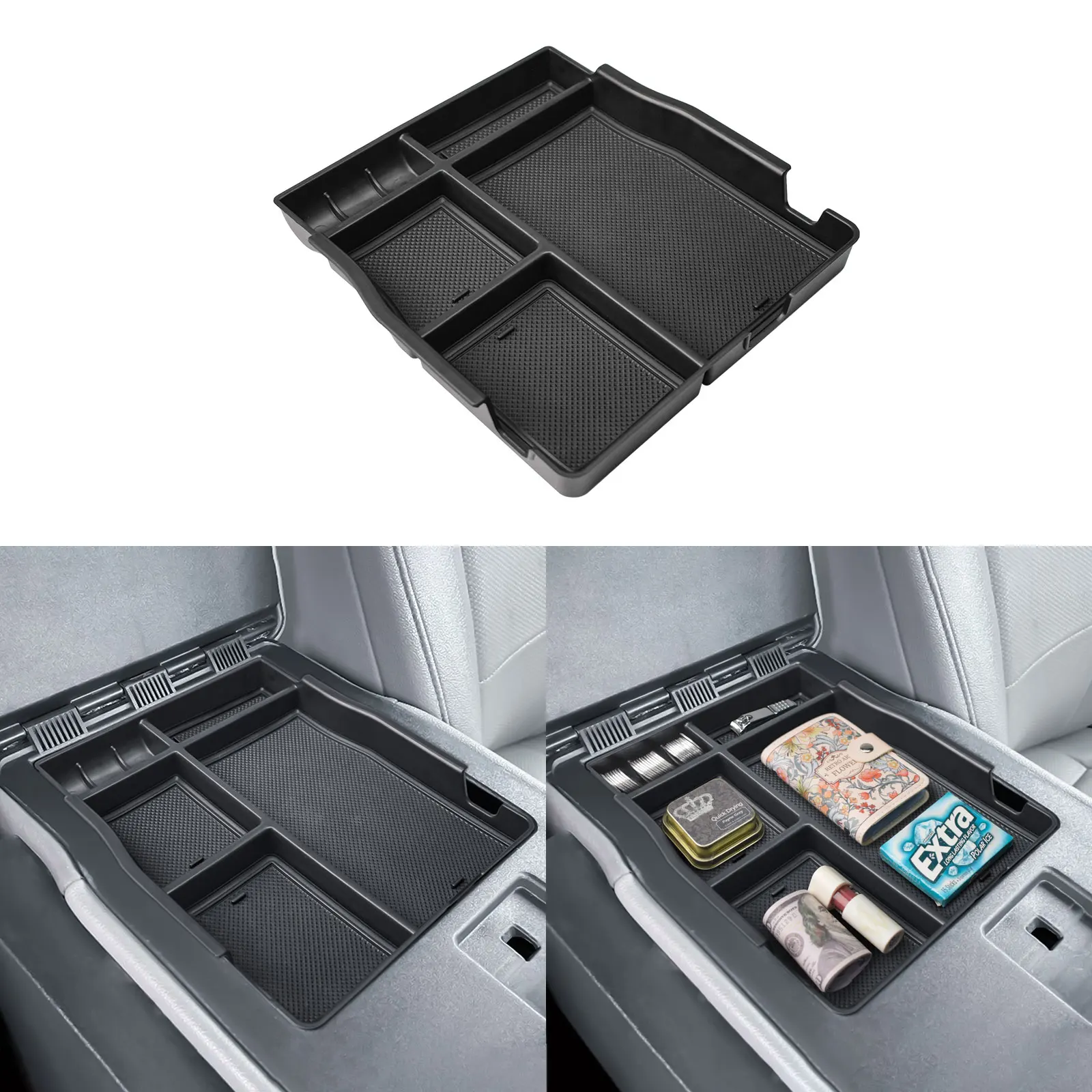 

Поднос-органайзер на передней центральной консоли для Ford F150 2021 2022 2023 2024 2025, подлокотник, ящик для хранения, аксессуары, только седло для прыжков