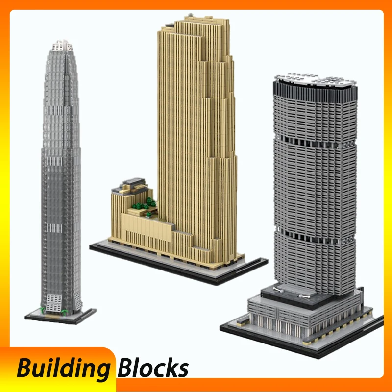 

Spot small particle assembly building blocks MOC-132936 153369 151260 skyscraper toy collectible building model toy gift