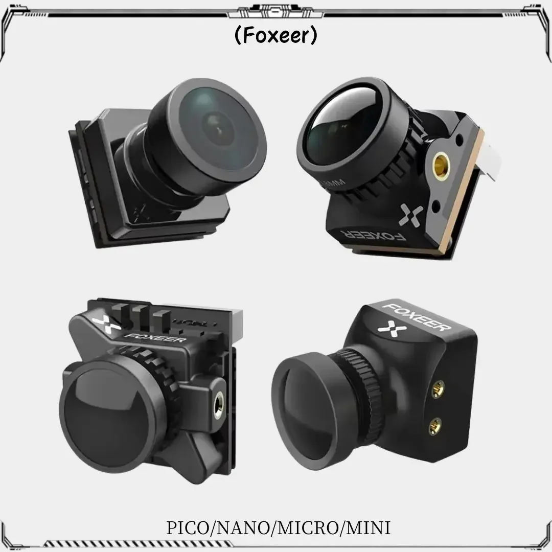 

Foxeer Razer Pico Mini Micro NANO 1200TVL FPV Camera 4:3 16:9 NTSC PAL Switchable for RC Drone, 1.8mm Lens, Low Latency, Lightwe
