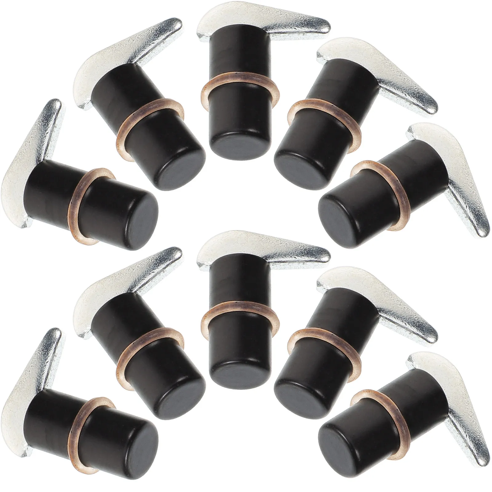 10Pcs Sturdy Metal Shelf Pegs Cabinet Shelf Support Pins Easy Install Disassemble for Bookshelves Cabinets Shelving Units