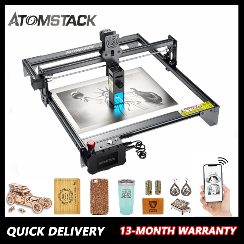 ATOMSTACK X7 PRO 50W Laser Engraving Machine WIFI Offline Control Metal Engraving Wood Cutting Machine CNC Router