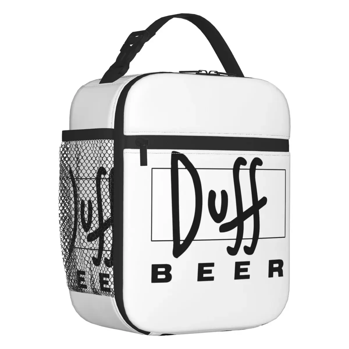 

Duff Beer Insulated Lunch Bag for Women Resuable Thermal Cooler Bento Box Office Work School