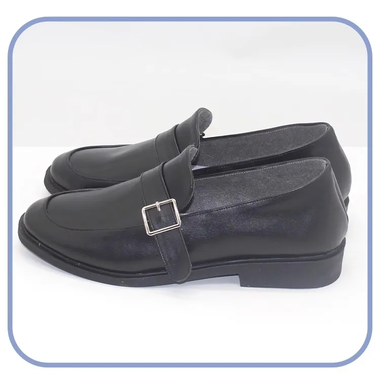 Nikaidou Hiro 코스프레 신발 애니메이션 마법 소녀 마녀 재판 액세서리 코스프레 소품 할로윈 부츠 PU 신발 맞춤 제작