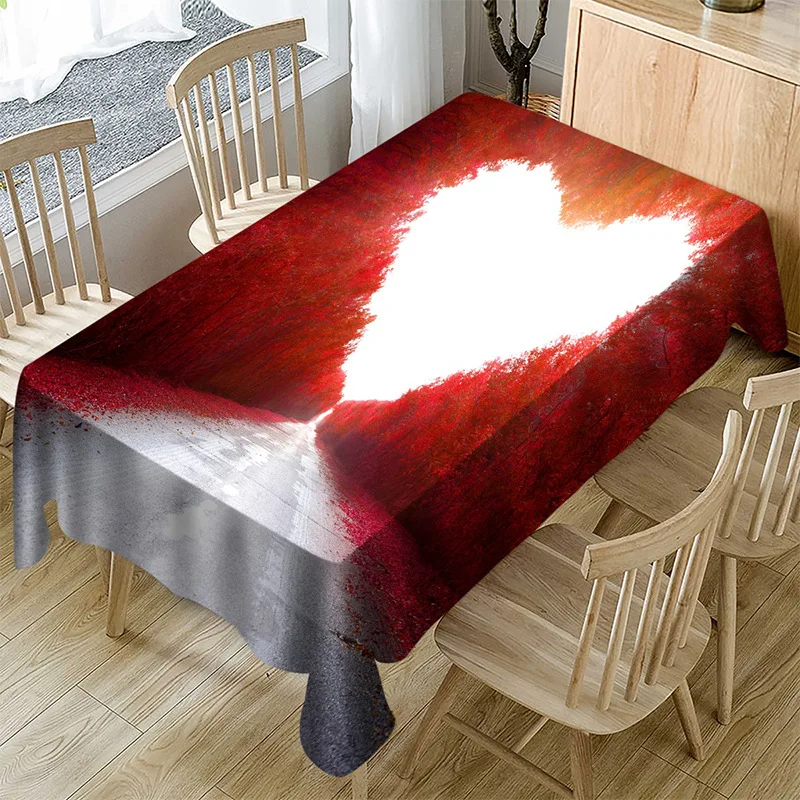 Christmas Skull Printed Picnic Blanket Household Living Wedding Decoration Tablecloth Waterproof Rectangular Dining Table Cover