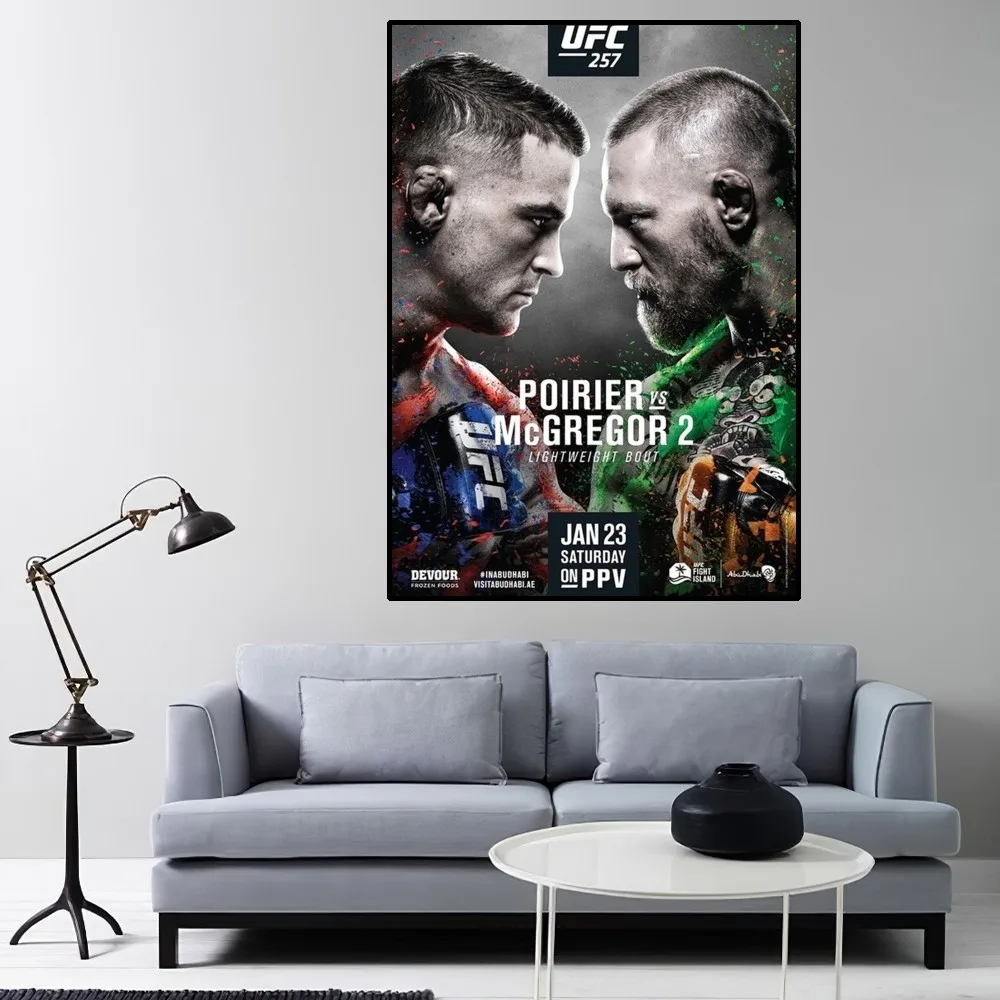 U-Ultimate Fighting Championship UFC Poster Home Room Decor Livingroom Bedroom Aesthetic Art Wall Painting Stickers