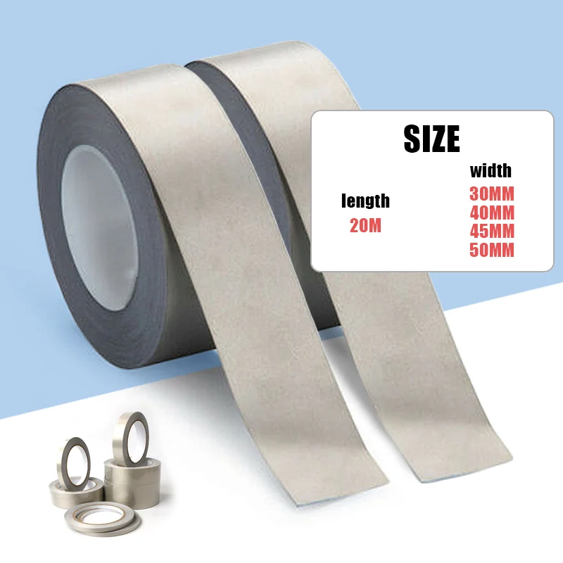 

20M/Roll Single Side Glue Adhesive Conductive Fabric Cloth Tape For LCD EMI Anti-Radiation Shield RF/EMI/EMF Shield Tape