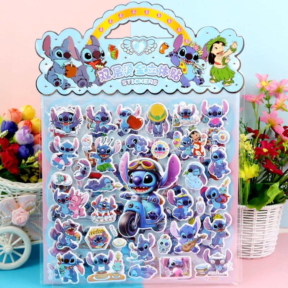 만화 더블 레이어 3D 버블 스티커 귀여운 멜로디 쿠로미 입체 스티커 귀여운 재미있는 어린이 DIY 상품 장난감 선물