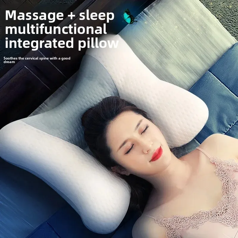 

Cervical Massager Multifunctional Integrated Pillow HotCompress Electric Pillow Front and Back Kneading Simulated Human Massager