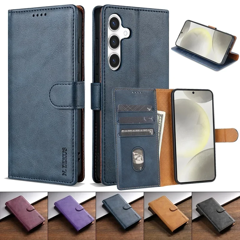 Flip Ledertasche für Samsung Galaxy A55 A15 A35 A25 A17 A16 A56 A36 A14 A34 A54 A13 A23 A33 A53 A52 A72 A32 A12 5G Wallet Cover