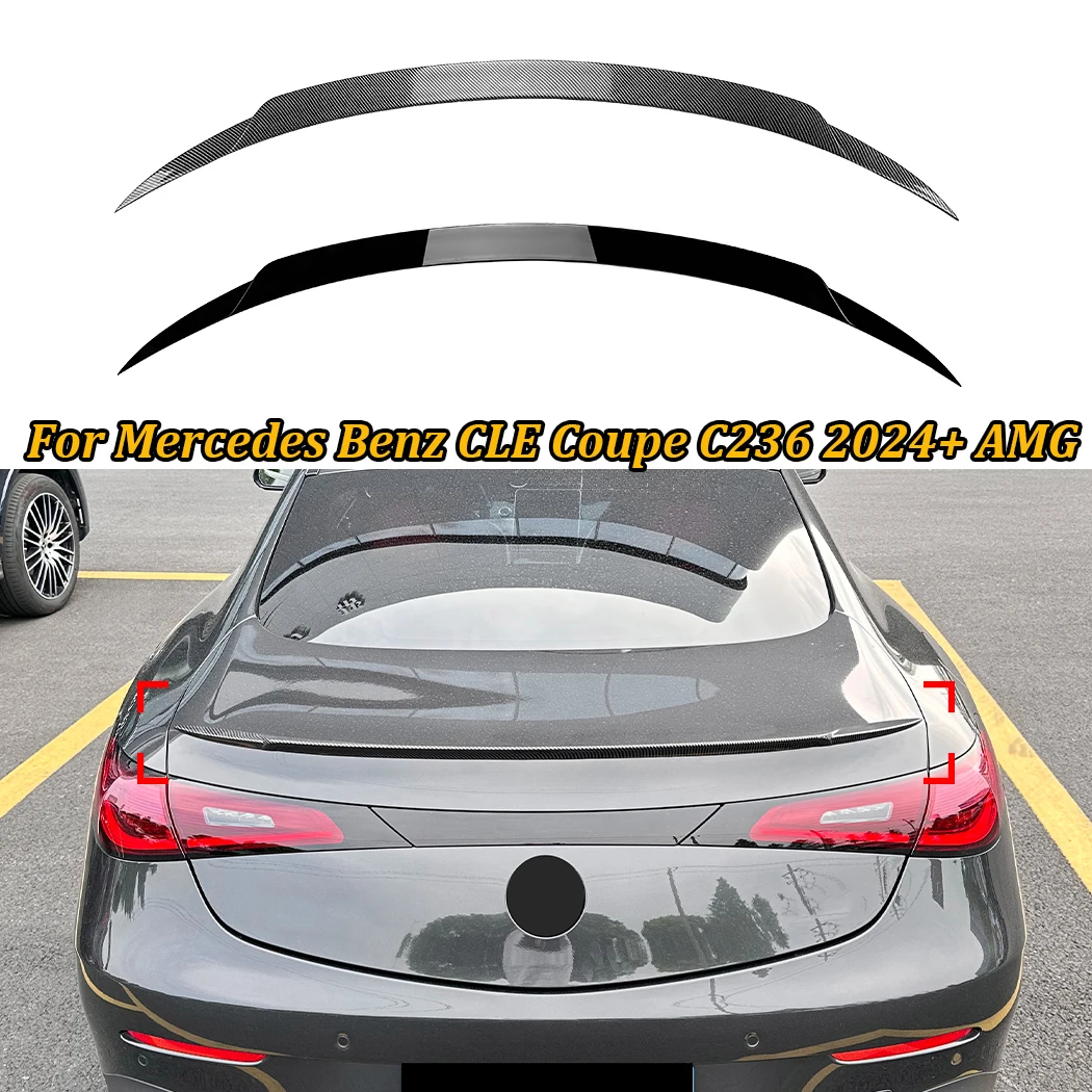 Rear trunk Roof Spoilers Wings For Mercedes Benz CLE Coupe C236 2024+ AMG Tail Wing Top Spoiler Car External Decoration