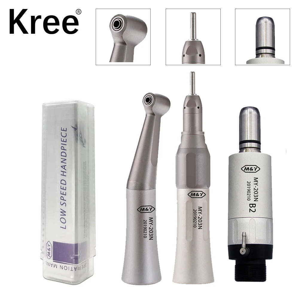 

Free Shipping Dental High QualityStraight Handpiece Kits FX23 Contra Angle FX205 Air Motor FX65 Low Speed Air Turbine