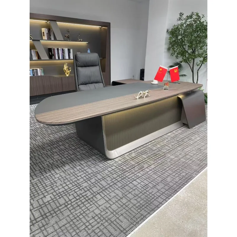 GuangDong Foshan factory direct sales modern fashion president boss manager office desk office furniture