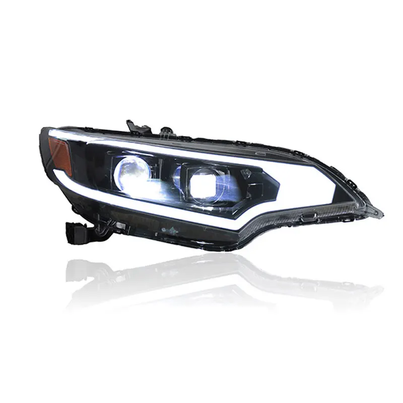 Car Front Lamps For Honda Fit 2014-2020 Headlight Modified With LED Lenses DRL Streamer Turn Signals Lights Auto Assemblies