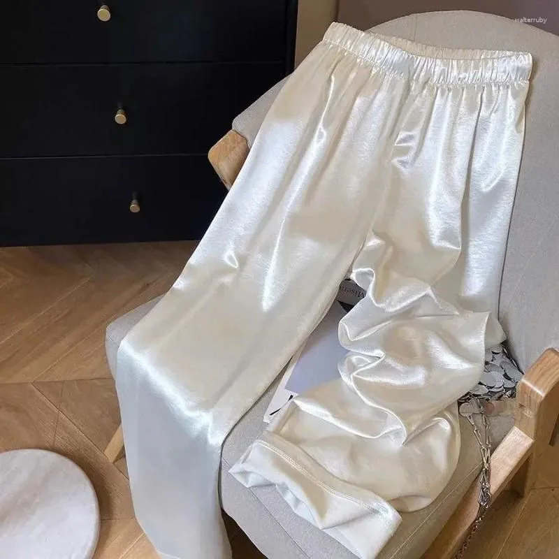 High Waisted Loose Hanging High-end Wide Leg Pants Look Slim 2025 New White Women's Wide Leg Pants