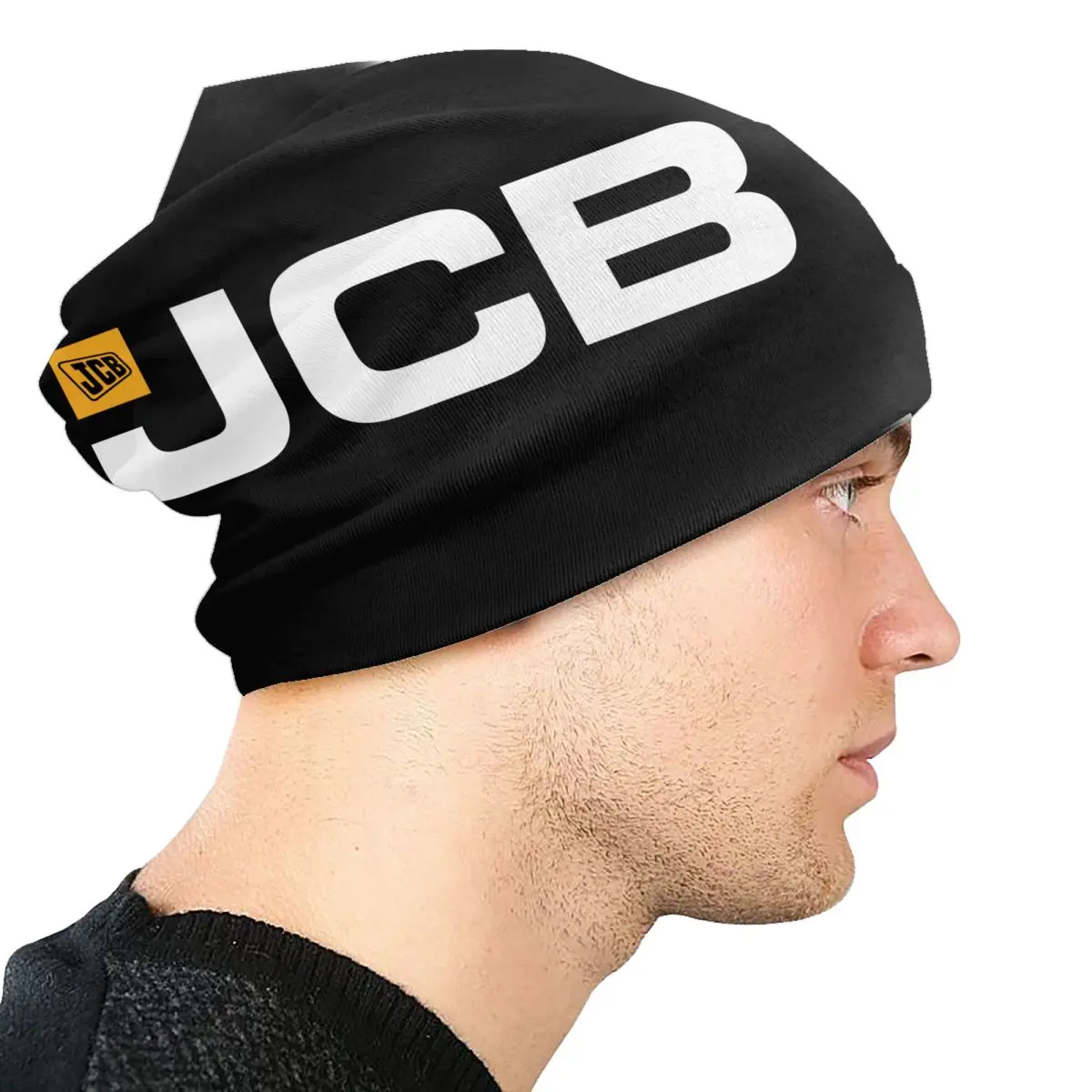 مخصص JCB بونيه القبعات الهيب هوب الحياكة قبعة للرجال النساء شتاء دافئ Skullies Beanies قبعات #4