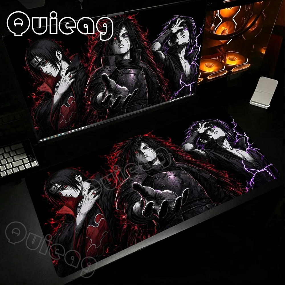 

Mouse Pad Japan Anime Desktop Mat Pc Computer Accessories Naruto HD Print Mouse Mat Sasuke Uchiha Cool Mousepad Gamer Rubber pad