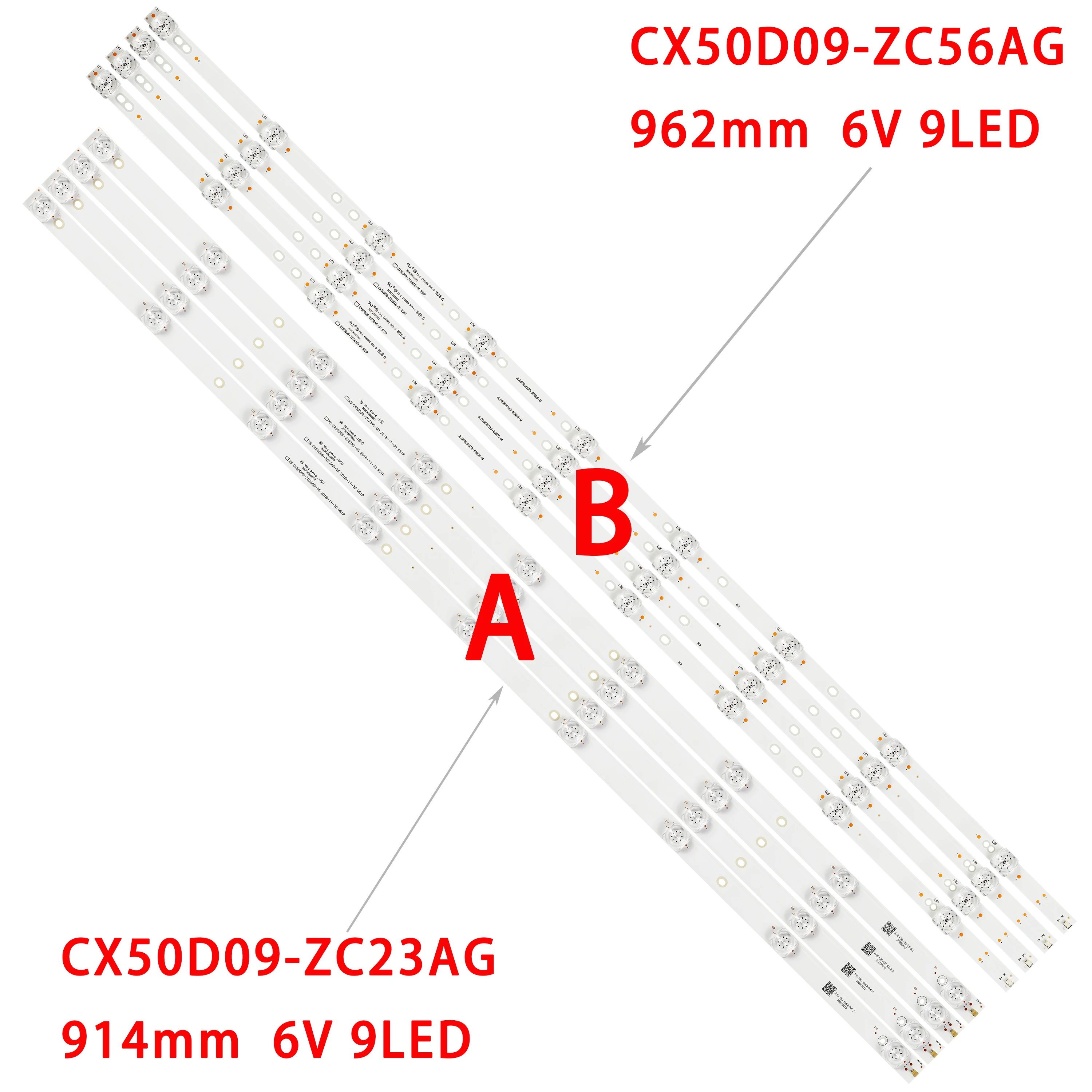 

LED strip for 50DLE988 50S80UD440B PTV50SN05X TF-LED50S84T2SU MS-L2871 V3 43MK-C50005-23V4 9S1P UA50LEM1T2USM WV500UHD-E01