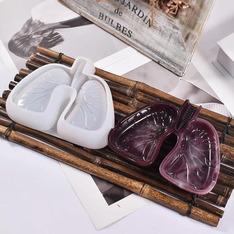 Silicone Ashtray Mold Resin Mold Heart Square Mold For DIY Resin UV Crystal Epoxy Crafts Crystal Ashtray Home Decoration