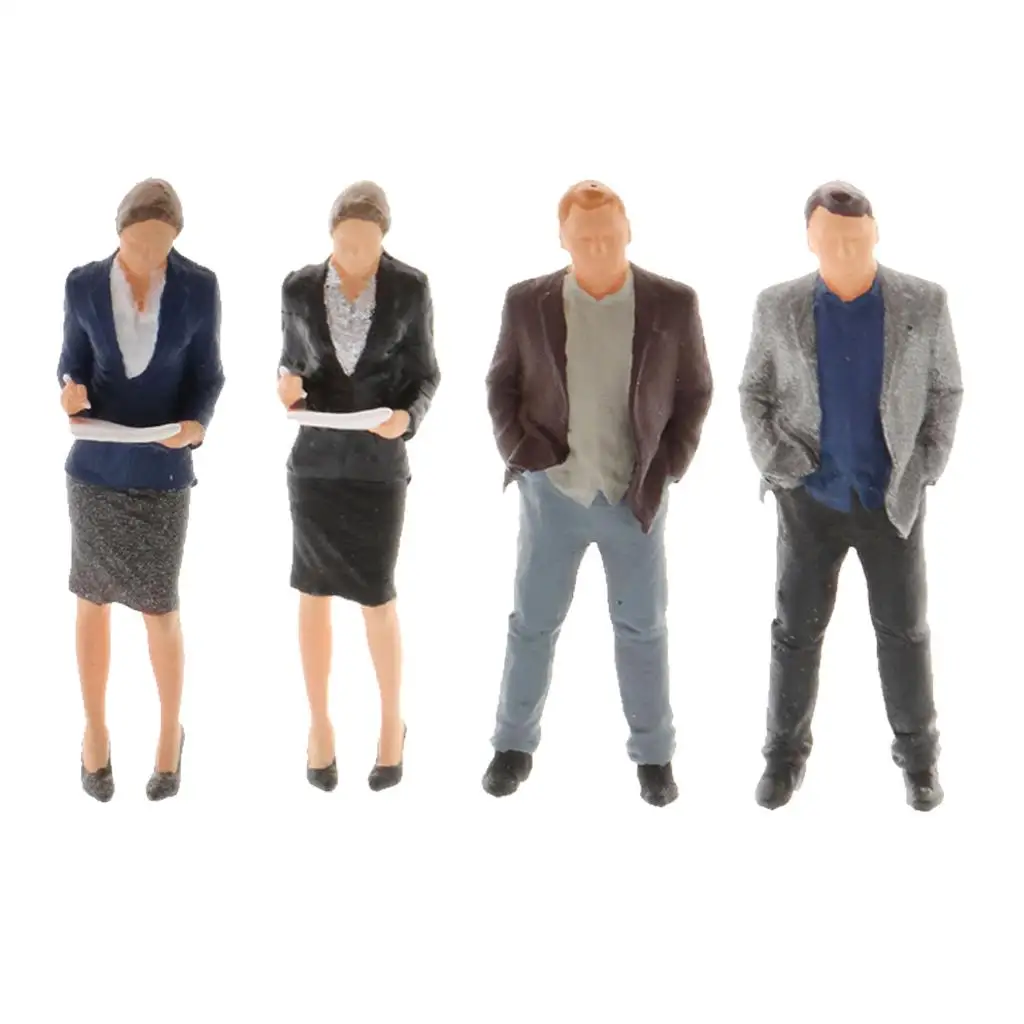 مجسمات مكتبية مصغرة لعام 1/64 سكرتيرة ونموذج لتزيين المنزل والمكتب