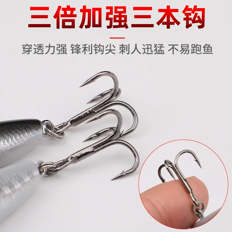 Fishing Bait New Exciting Micro-Object Small Silver Fish Lure Submerged Pencil Bait Lure Fresh Water Sea Fishing High Reflective