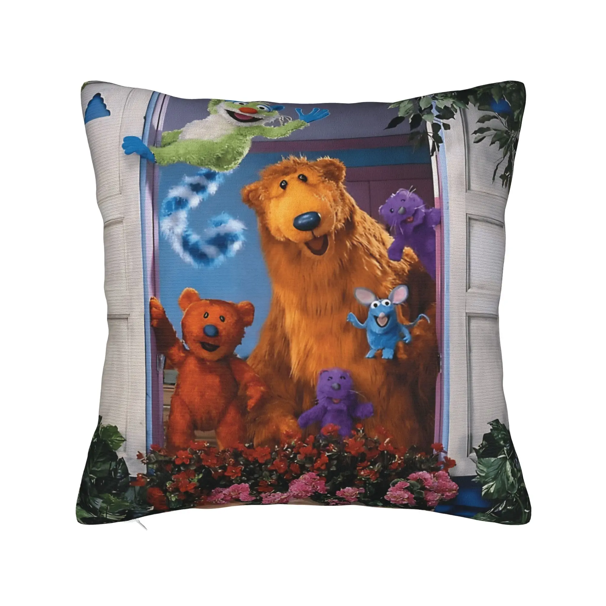 Tutter- B-Bear In The Big Blue House Pillowcases  Morden Pillow Case For Living Room Chair Comfy Pillow Cover