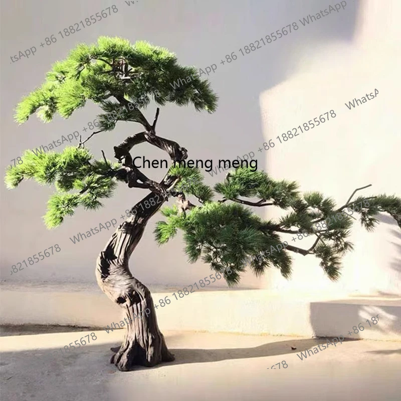 

Large-scale simulation, Luo Hansong bonsai dry landscape garden, pine tree simulation welcome pine fake tree
