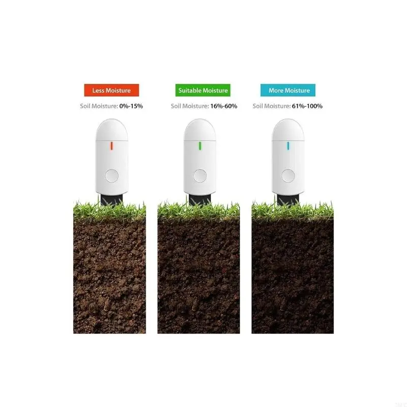 T8UC Intelligente per Sensore Umidità del Suolo Intelligente Fiore Pianta Tester Rivelatore Igrometro per Piantare F