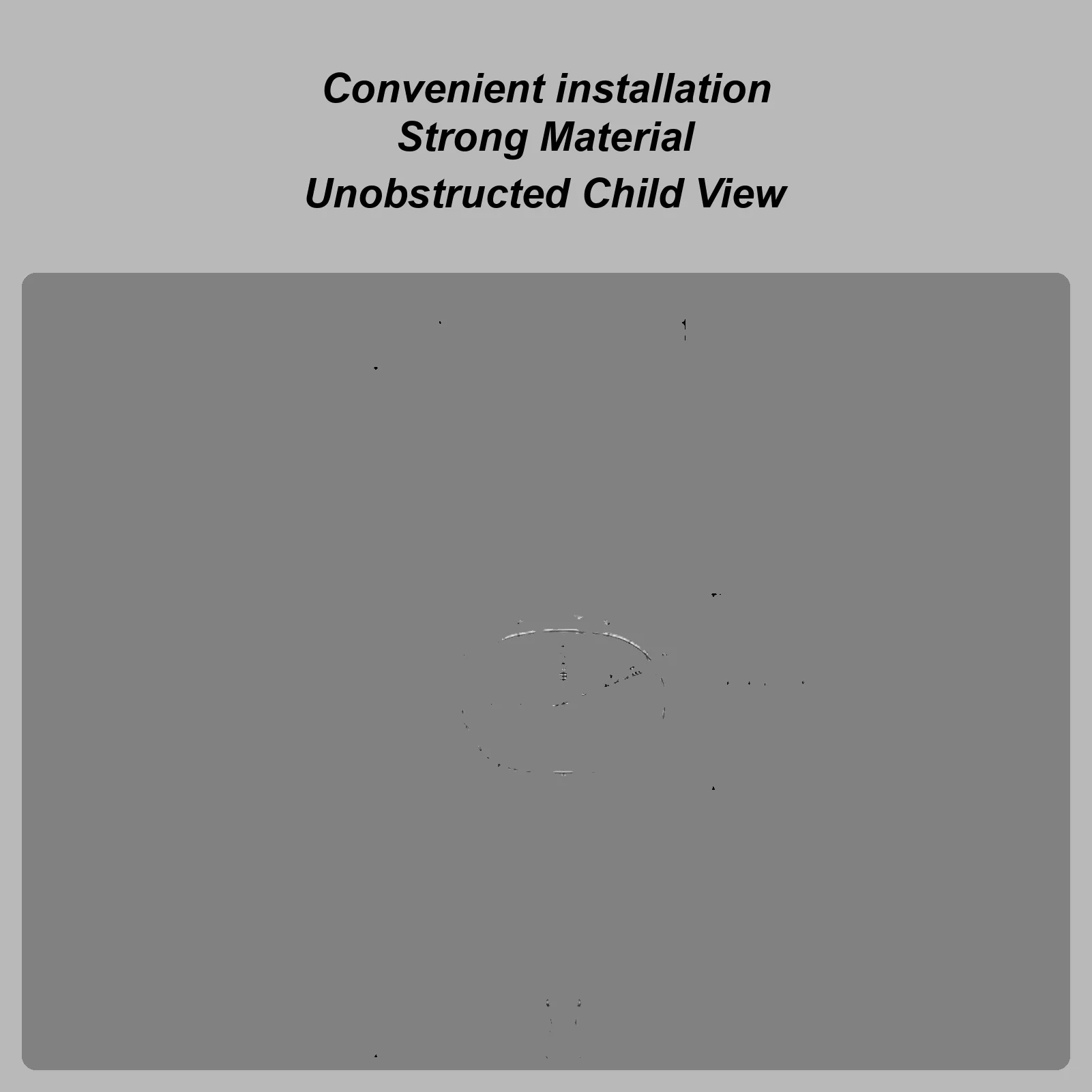 

Детское зеркало для автомобиля, вращение на 360 градусов, заднее сиденье, детское зеркало, обращенное назад с мультяшной рамкой, безопасное небьющееся заднее зеркало для