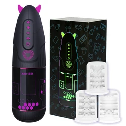 YUU Automatic Male Masturbator APP Control Sex Toys for Men Blowjob Sex Machine with 10 Vibrating 9 Thrusting Rotating 3 Sleeves