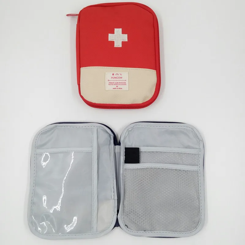 Bolsa de primeros auxilios de 15x10,5 cm, bolsa de almacenamiento de vendaje de emergencia, bolsa médica de tela, suministros de primeros auxilios para acampar, bolsa para terremotos